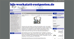 Desktop Screenshot of kfz-werkstatt-restposten.de